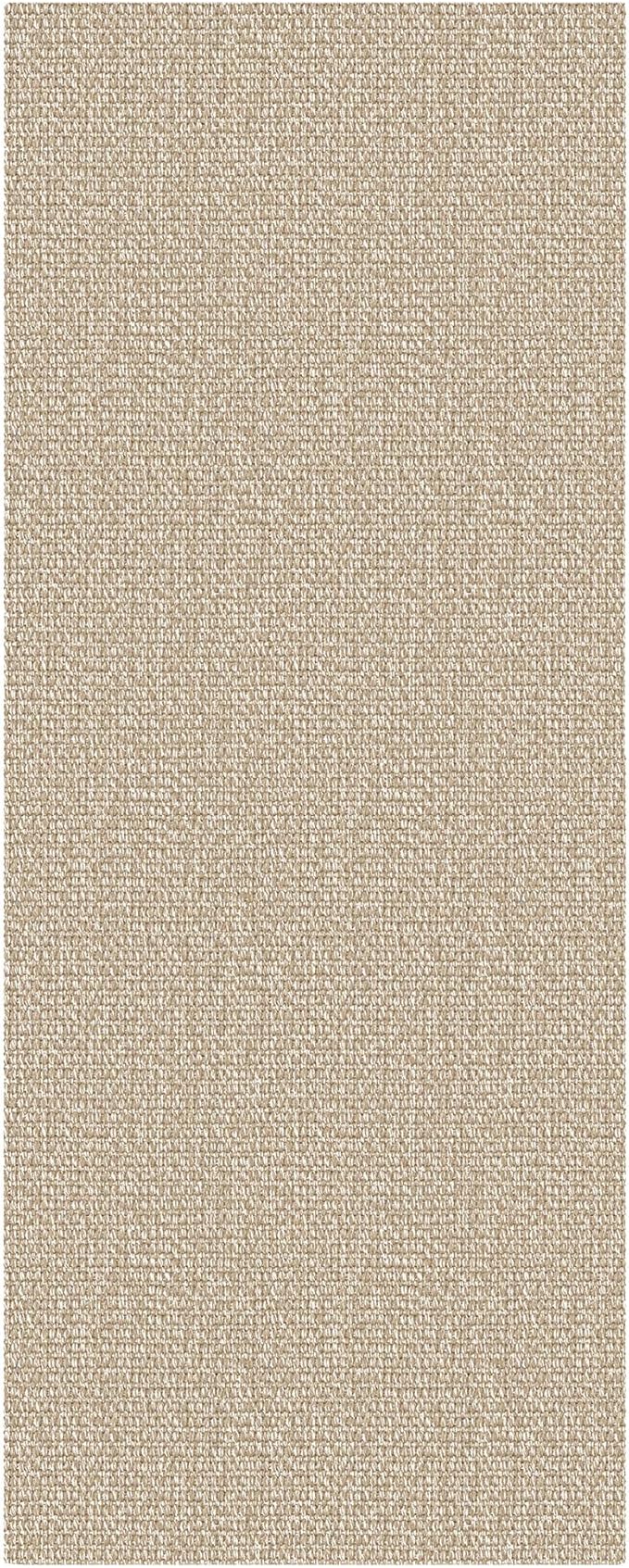 EARTHALL Washable Runner Rug 2x5 Ft Non Slip Runners for Hallways Cotton Rubber Backed Kitchen Runner Braided Indoor Floor Carpet Runners for Entryway, Hallway, Kitchen, Bedroom, Send/Beige