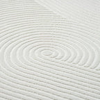 Abani Cream Area Rug for Living Room, Bedroom - Zen Reiki Pattern- 5 x 8 -Durable & Easy to Clean