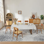 WITSHOCK 12x14 Washable Rug for Living Room,Modern Floral Distress Print Pattern Area Rugs,Stain Resistant with Non Slip Backing Carpet for Dining Room,Bedroom & Home Decor,Grey White