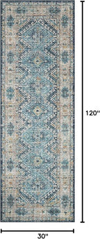 Loloi Skye Collection SKY-03 Denim/Natural 2'-6" x 10'-0" Runner Rug