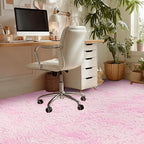 Andency 8x10 Area Rugs for Living Room, Non-Slip Fluffy Soft Large Shag Bedroom Carpet, Tie-Dyed White Pink Big Indoor Thick Nursery Rug for Kids Dorm Home Decor Aesthetic