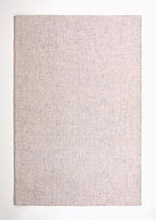 Hand-Tufted 100% Wool Pile Area Rug – Geometric Textured Grid Check Pattern – Thick and Durable Floor Carpet for Bedroom, Living Room, Kids Room, and Dining Area (Ivory Grey, 9' x 12')
