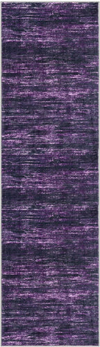 2x7 Modern Abstract Runner Rug for Hallways, Purple White Super Soft Hallway Decor Kitchen Rugs with Non-Slip, Non-Shedding Washable Rug for Hallways Entryway Bedroom Indoor