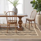 LUMI 4x6 Washable Area Rug for Living Room, Ultra Soft Modern Abstract Rugs Non Slip with Rubber Backing, Low Profile, High Traffic, Stain Resistant Carpets, Ideal for Bedroom, Dining Room, Indoor