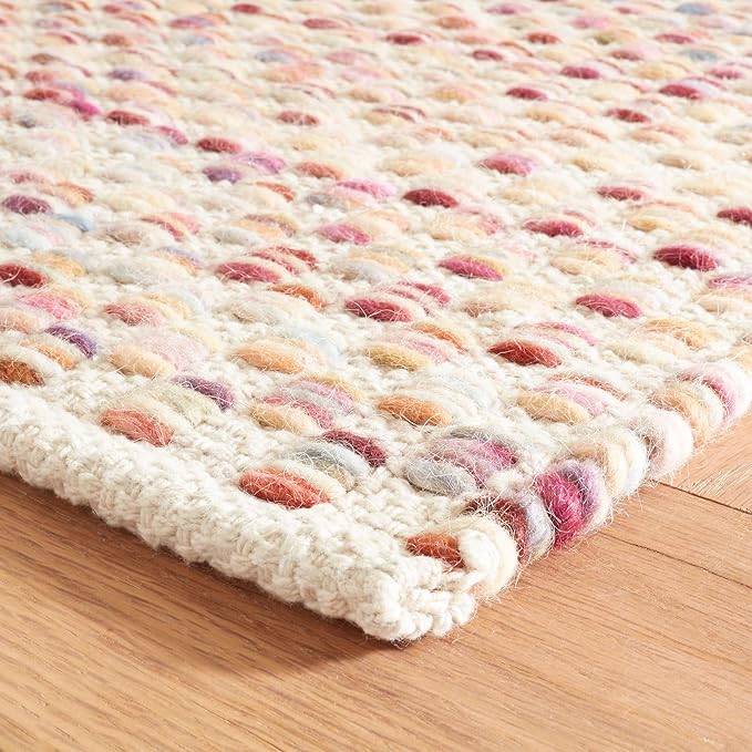 Dash and Albert Torrey Wool Area Rug - 3' x 5' Multicolor Geomatric Handwoven Accent Rug - Durable, Low Pile, Guest Room, Home Office, Dining Room - Premium Luxury Hotel Quality Soft Breathable