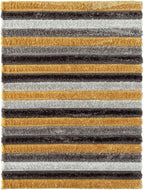 LUXE WEAVERS Lantanas Collection 7119 Yellow 8x10 Modern Geometric Area Rug