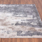 LUXE WEAVERS Euston Collection Gray-Gray 4x5 Modern Abstract Area Rug