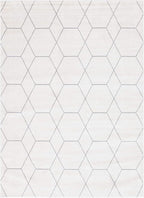 Unique Loom Trellis Frieze Collection Area Rug - Geometric (8' x 11', Ivory/ Gray)