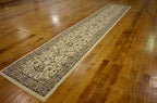 Unique Loom Sialk Hill Collection Area Rug - Washington (2' 11" x 16' 5" Runner Ivory/Black)