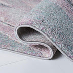 SAFAVIEH Glacier Collection 10'6" x 14' Pink / Blue GLA126U Modern Abstract Non-Shedding Living Room Bedroom Dining Home Office Area Rug