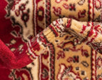 Unique Loom Reza Collection Traditional Persian Style Area Rug, 2 ft 2 in x 3 ft, Burgundy/Ivory