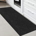 Ottomanson 2'7" x 6' Hallway Runner with Scraper Pile - Extra Durable Non-Slip Rug Mat for Indoor & Outdoor Use - Ideal for Kitchen, Entryway & Garage - High-Traffic Carpet, Black