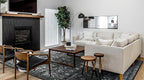 Morebes Vintage 8x10 Area Rugs for Living Room, Washable Black Rugs for Bedroom Farmhouse Non-Slip, Soft Distressed Indoor Floor Boho Carpet for Dining Room Playroom Home Office