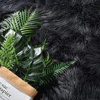 Latepis Dark Gray 2x5 Rug Runner Shaggy Machine Washable Faux Fur Rug Fluffy Shag Rugs for Living Room Bedroom Throw Rugs Room Runner