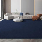 Large Modern Area Rugs for Living Room Bedroom, 6x9 Feet Navy Blue Ultra Soft Solid Thickened Memory Foam Indoor Minimalist Carpets, Non-Slip Comfy Rugs for Boys Girls Nursery Kids Room Home Décor