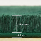 Andency 6x9 Area Rugs Emerald Green,Large Shag Fluffy Soft Shaggy Rugs for Living Room Bedroom, Non-Slip Thick Plush Carpet for Kids Girls and Boys, Dorm Nursery Home Decor Aesthetic