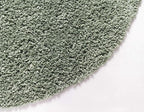Unique Loom Davos Shag Collection Area Rug - Solid (4' 1" Round, Sage)