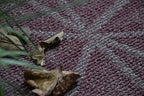 Furnish my Place Geometrical Pattern Indoor/Outdoor Refine Burgundy Abstract Area Rug, Doorway Mat, Contemporary Rug for Living Room, Entryway, Made in USA - 3' x 4' Oval