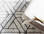 Rugs.com Lattice Trellis Collection Rug – 5' x 8' White Low-Pile Rug Perfect for Living Rooms, Large Dining Rooms, Open Floorplans