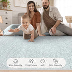 8x10 Area Rug Living Room: Washable Boho Geometric Moroccan Rug Neutral Modern Farmhouse Indoor Soft Non Slip Ultra Thin Large Printed Pattern Carpet for Bedroom Home Office (Grey, 8'x10')