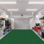 Ottomanson 6'6" x 24' Hallway Runner with Scraper Pile - Extra Durable Non-Slip Rug Mat for Indoor & Outdoor Use - Ideal for Kitchen, Entryway & Garage - High-Traffic Carpet, Green