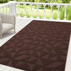 OLANLY Door Mats Indoor, Non-Slip, Absorbent, Dirt Resist, Entrance Washable Mat, Low-Profile Inside Entry Doormat for Entryway (71x47 inches, Dark Brown)