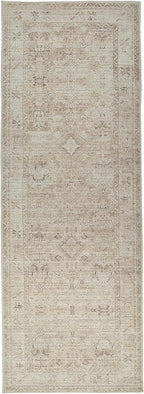 Hauteloom Nakia Living Room, Bedroom Area Rug - Traditional - Beige, Taupe, Ivory - 7'9" x 10'