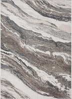 LUXE WEAVERS Lagos Collection 7983 Grey 5x7 Art Deco Area Rug
