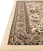 Unique Loom Sialk Hill Collection Area Rug - Washington (4' 1" x 6' 1" Rectangle Ivory/Black)