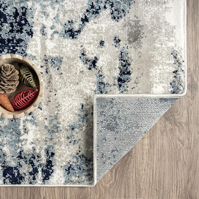 LUXE WEAVERS Kimberly Collection Ivory 2x3 Modern Abstract Area Rug