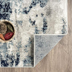 LUXE WEAVERS Kimberly Collection Ivory 6x9 Modern Abstract Area Rug