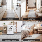 2x8 Runner Rug Machine Washable Non Slip Area Rug Distressed Neutral Moroccan Boho Rug Ultra Soft Floor Runners for Hallways for Entryway Laundry Room Kitchen, Grey