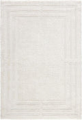 Town & Country Everyday Cloud Shag Plush Border Area Rug with High-Low Pile, Beige, 6'6"x9'6"