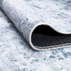 Bloom Rugs Caria Washable Non-Slip 8x10 Rug - Blue/Gray Modern Abstract Area Rug for Living Room, Bedroom, Dining Room, and Kitchen - Exact Size: 7'8" x 10'