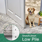 LUMI 8x12 Washable Area Rug for Living Room, Ultra Soft Traditional Vintage Rugs Non Slip with Rubber Backing, Low Profile, High Traffic, Stain Resistant Carpets, Ideal for Bedroom, Dining Room
