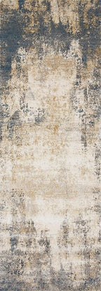 Loloi Teagan Collection TEA-08 Ivory/Mist 6'-7" x 9'-2" Area Rug, Large, Soft Neutral Rug, High-Traffic for Living Room, Bedroom, Home Office, Dining Area