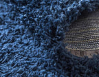 Unique Loom Solid Shag Collection Area Rug (8' x 11' Rectangle, Sapphire Blue/ Navy Blue)