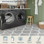 Lahome Moroccan Washable Area Rug - 4x6 Non-Slip Rugs Soft Throw Bedroom Rugs Accent Distressed Faux Wool Floor Carpet for Living Room Entry Office Kitchen Dining Room Decor (4’ X 6’, Gray)