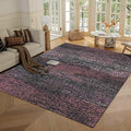 RUGSURE Washable Area Rug - 1/6 Thick - Stain & Water Resistant Non-Slip - Resistant Rug for Living Room, Bedroom, Nursery, Pet & Child Friendly, Vintage Charm Area Rugs (Burgundy, 6' x 9')