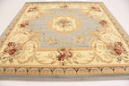 Unique Loom Versailles Collection Area Rug - Henry (7' 10" Square Light Blue/Cream)