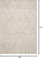 Loloi Darby Collection DAR-03 Sand/Charcoal 6'-7" x 9'-3" Area Rug