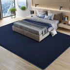 Large Modern Area Rugs for Living Room Bedroom, 6x9 Feet Navy Blue Ultra Soft Solid Thickened Memory Foam Indoor Minimalist Carpets, Non-Slip Comfy Rugs for Boys Girls Nursery Kids Room Home Décor