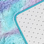 Large Shag Area Rugs 5 x 8, Tie-Dyed Plush Fuzzy Rugs for Living Room, Ultra Soft Fluffy Furry Rug for Bedroom, Indoor Carpet Nursery Rugs for Kids Room Home Decor, Rainbow