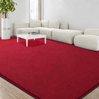 Large Area Rugs for Living Room Bedroom, 4x6 Feet Burgundy Red Rug, Minimalist Modern Shag Rug, Soft Thick Memory Foam Indoor Carpet, Non-Slip Washable Rug for Boys Girls Dorm Nursery Room Home Decor