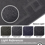 BEQHAUSE Door Mat 20" x 32", Non-Slip Door Mats Indoor Entryway Rugs Washable Low-Profile Absorbent and Stain Resist Floor Mats, Dog Door Mat for Front Back Door, Muddy Wet Shoes & Paws, Dark Grey