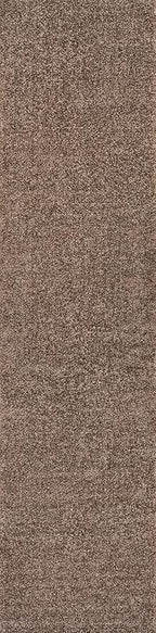 Eyely UES100J-214 Supersoft Haze Solid Low-Pile Indoor Runner Rug, Coastal, Bohemian, Minimalist, Classic, Casual for Bedroom,Kitchen,Living Room,Non Shedding,Easy-Washing, Brown, 2 X 14