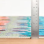 Dash & Albert Paint Chip Multi Machine Washable Rug, 7.5 X 9.5 Feet, Multicolored Geometric Pattern
