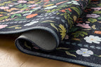 Loloi Rifle Paper Co. Canopy Collection CNP-04 Black 5'-0" x 5'-0" Round Accent Rug