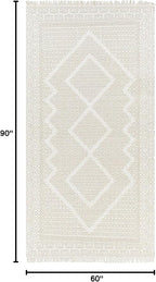Mark&Day Wool Rugs, 5x7 Nishnabotny Cottage Medium Beige Area Rug, Beige Carpet for Living Room, Bedroom or Kitchen (5' x 7'6")