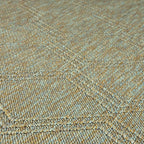 LUXE WEAVERS Modern Farmhouse Green 8x10 Washable Area Rug, Anti-Slip Diamond Pattern Carpet